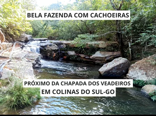 Bela Fazenda com 3 Cachoeiras Lindas próximo à Chapada dos Veadeiros